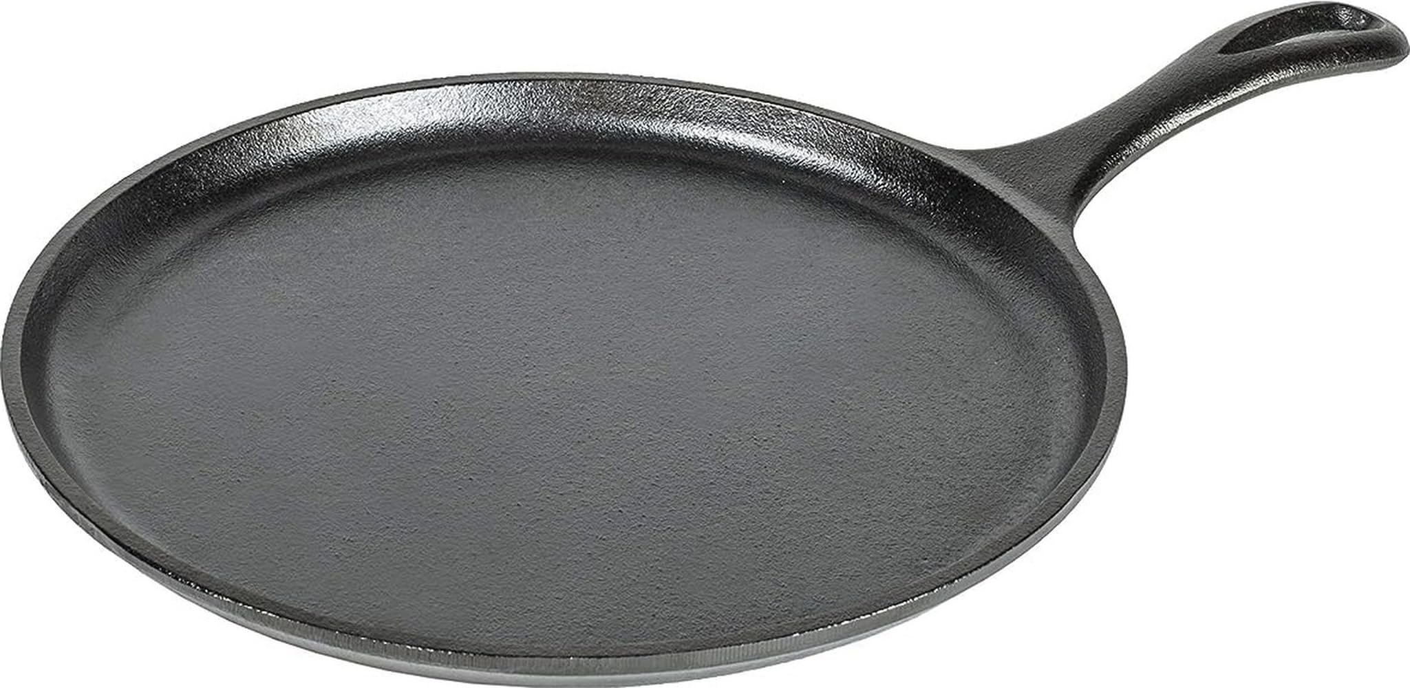 Lodge Round Seasoned Cast Iron Griddle, PFAS-Free, 10.5 Inches