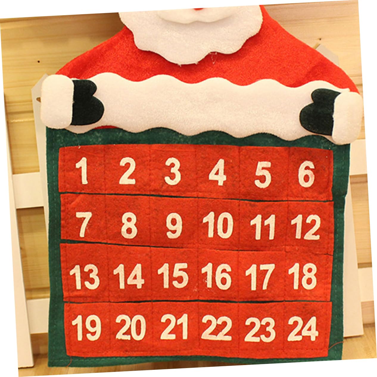 Cabilock 6 Piezas calendario de adviento festivo calendario de adviento de pared calendars calendario colgante de navidad cuenta regresiva de navidad objetos decorativos mayor