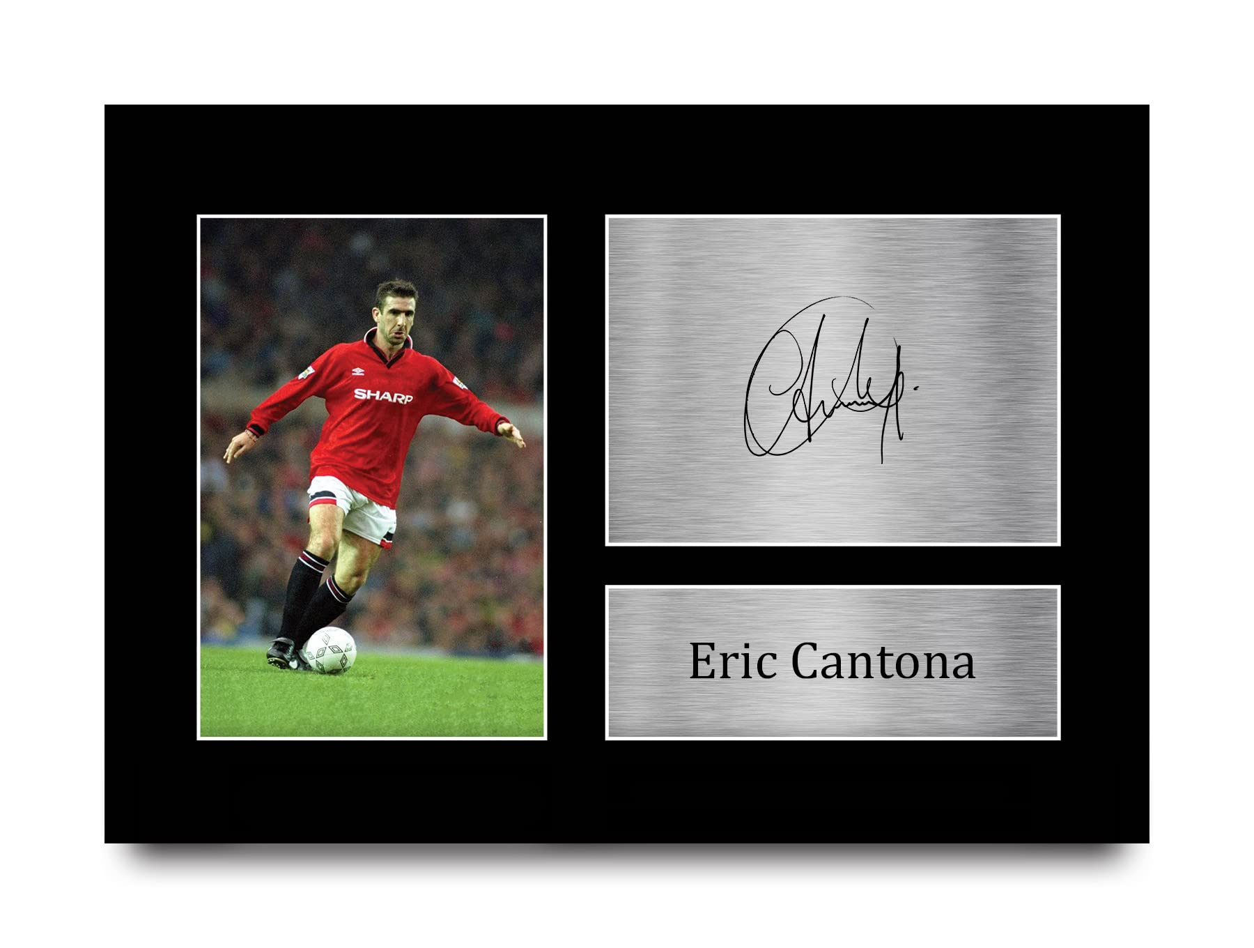 HWC Trading Eric Cantona Gift Signed A4 Printed Autograph Gifts Print Photo Picture Display