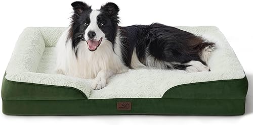 Vista 461 de Bedsure - Cama ortopédica mediana para perros, sofá cama impermeable para perros medianos, espuma de soporte con funda extraíble y lavable, forro