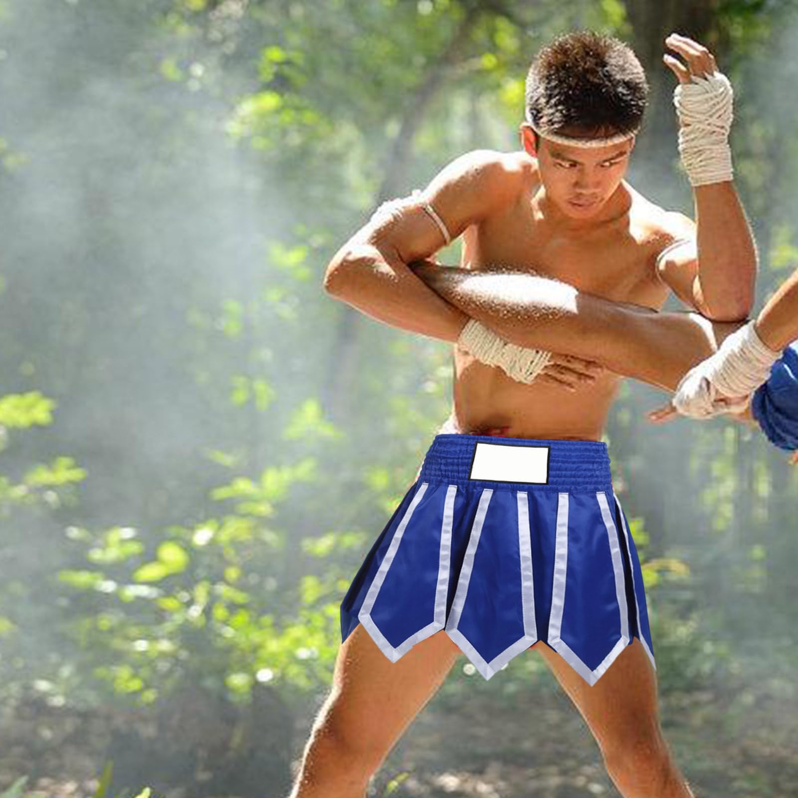 Pantaloncini da allenamento resistenti agli strappi migliorano la mobilità in poliestere per kickboxing e muay thai pantaloncini da combattimento ad alta intensità