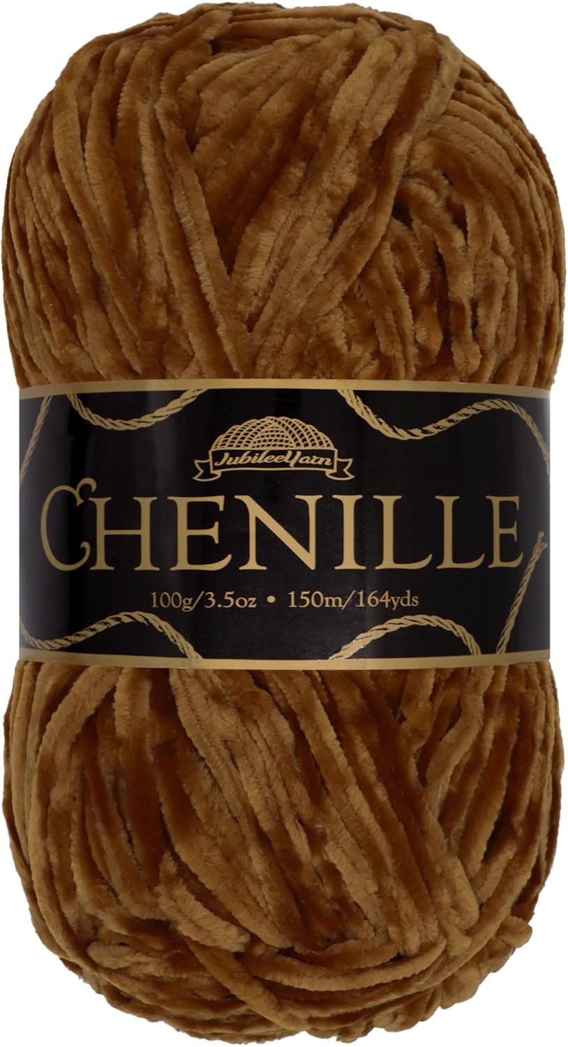 JubileeYarn Chenille Yarn - 100g/Skein Worsted Weight - Jasper - Dark Purple Burgundy Velvet - 4 Skeins
