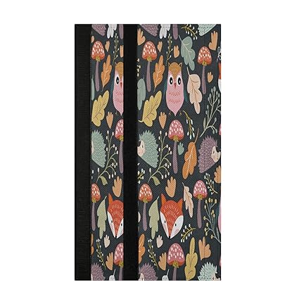 Cute Owl Fox and Hedgehog 2 Pcs Refrigerator Door Handle Covers Dishwashers Grill Microwave Cabinet Door Cloth Protect Kitchen Appliance Clean