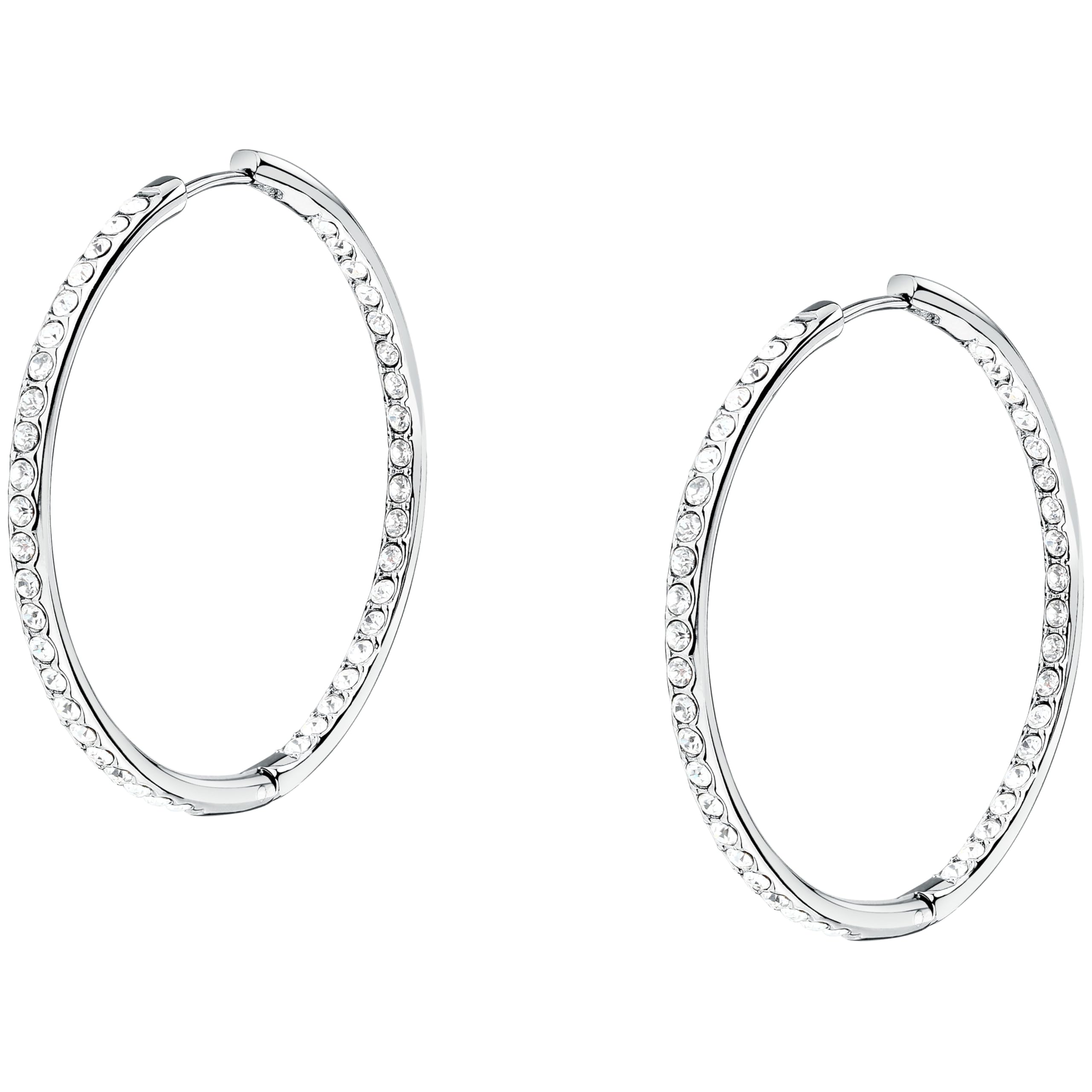 MORELLATO Orecchini Donna in Acciaio, Cristalli a Cerchio Collezione CREOLE, Idee Regalo DOnna - SAUP36