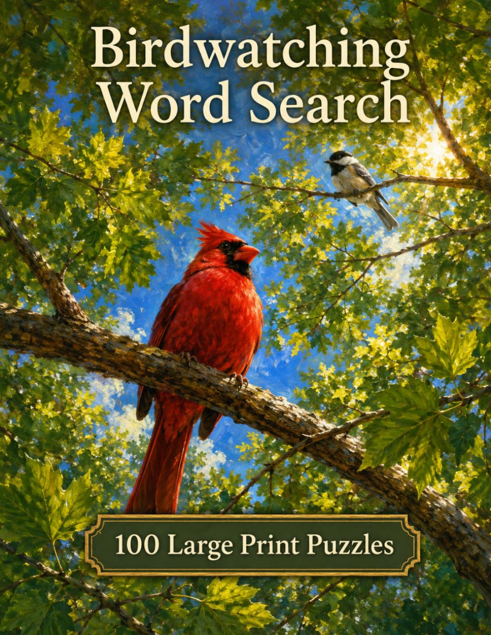 Birdwatching Word Search: 100 Large Print Puzzles for Bird Lovers, Backyard Watchers, and Anyone Who Looks Up (Hobbies and Pastimes)