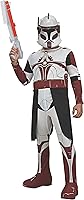 Vista 1 de Disfraz para Niños de Soldado Clon Comandante Fox de Star Wars Guerras Clónicas de Rubie's., M, Blanco