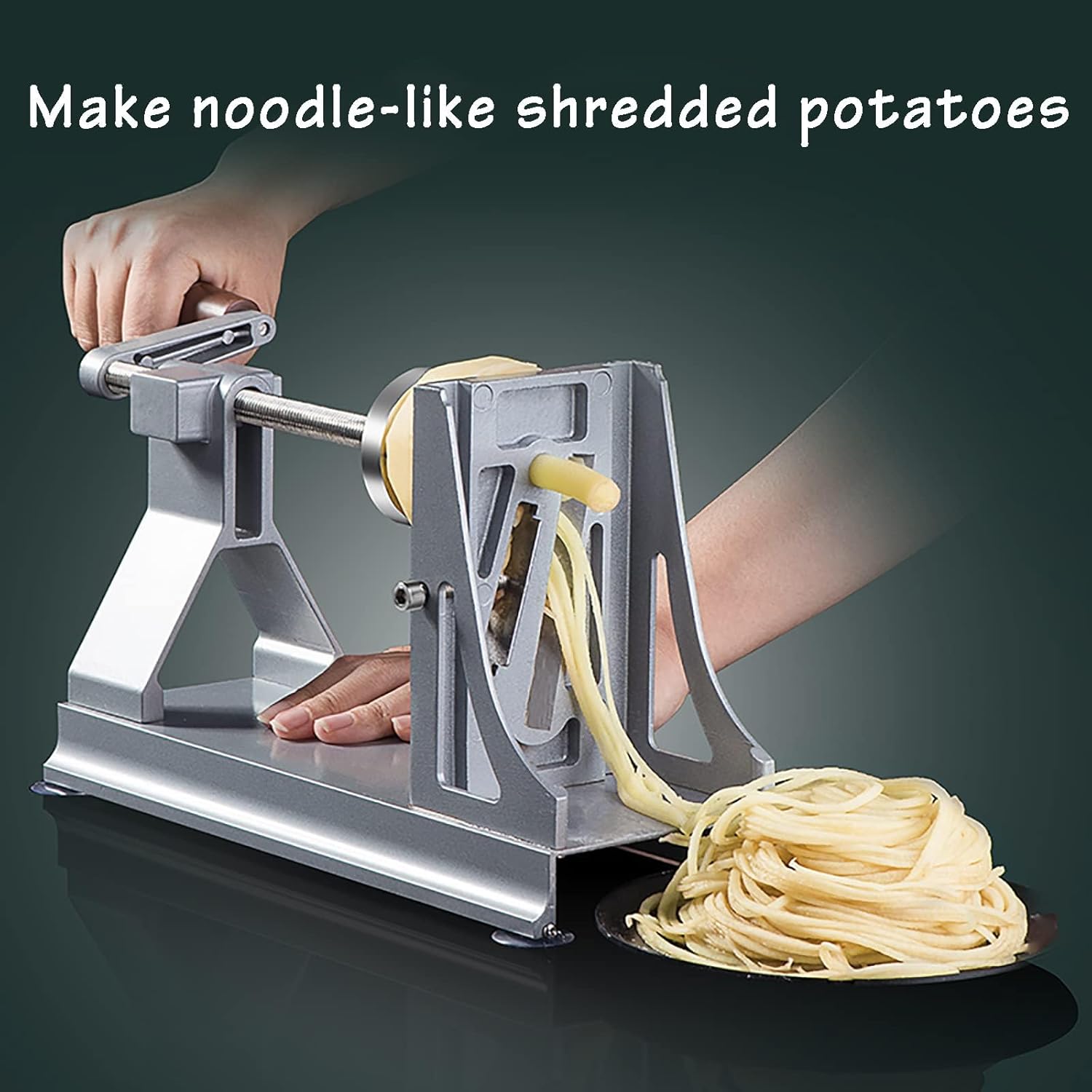 Potato Slicer, Thousand Shredded Potato Machine with 3 Kinds of Blades, Making Thin Shreds Like Noodles, for Cutting Potato Shreds, Radish Shreds