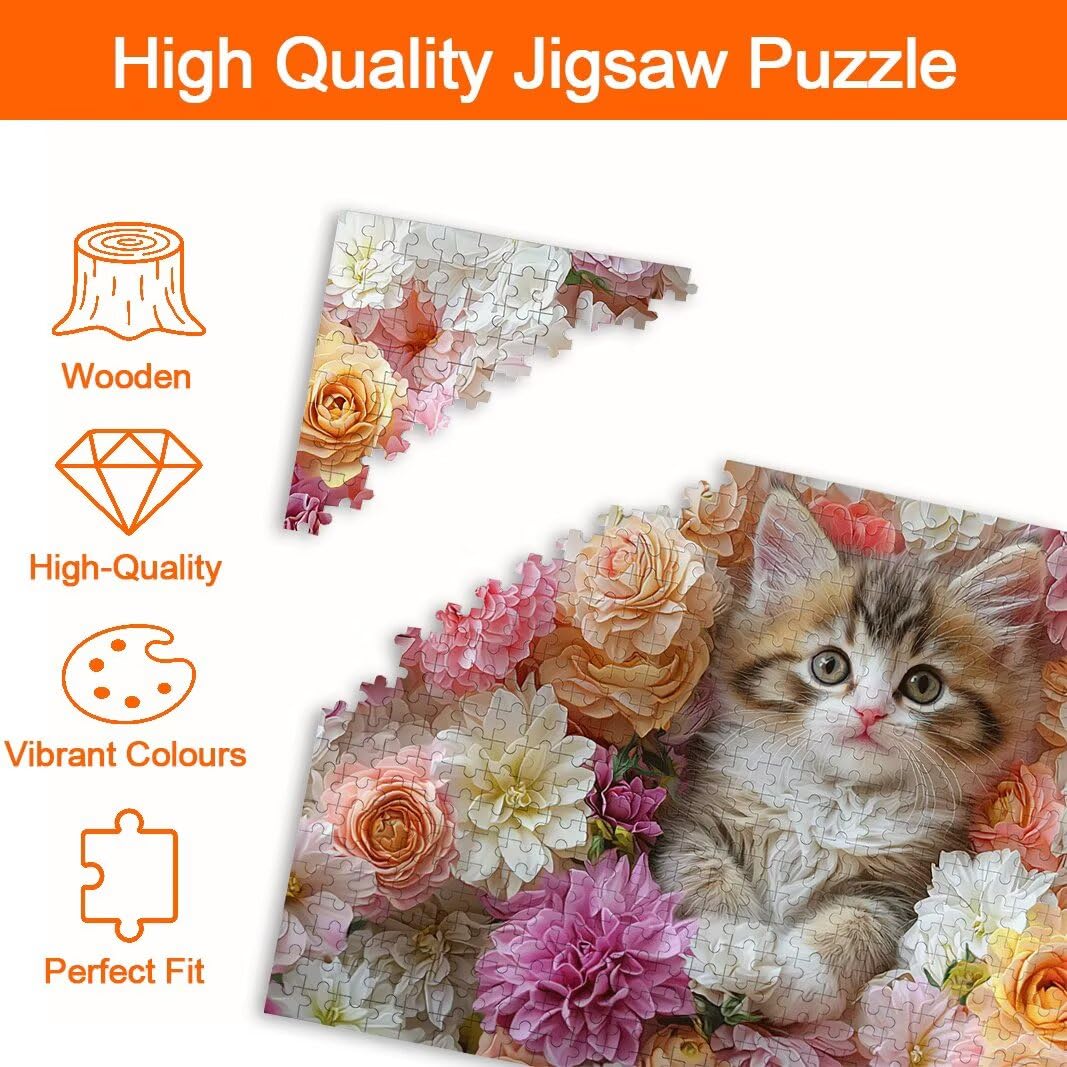 Puzzle Gatto, Puzzle 5000 Pezzi Adulti per Decor, Regalo Donna/Uomo -8910
