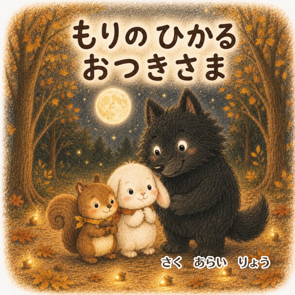 もりの　ひかる　おつきさま