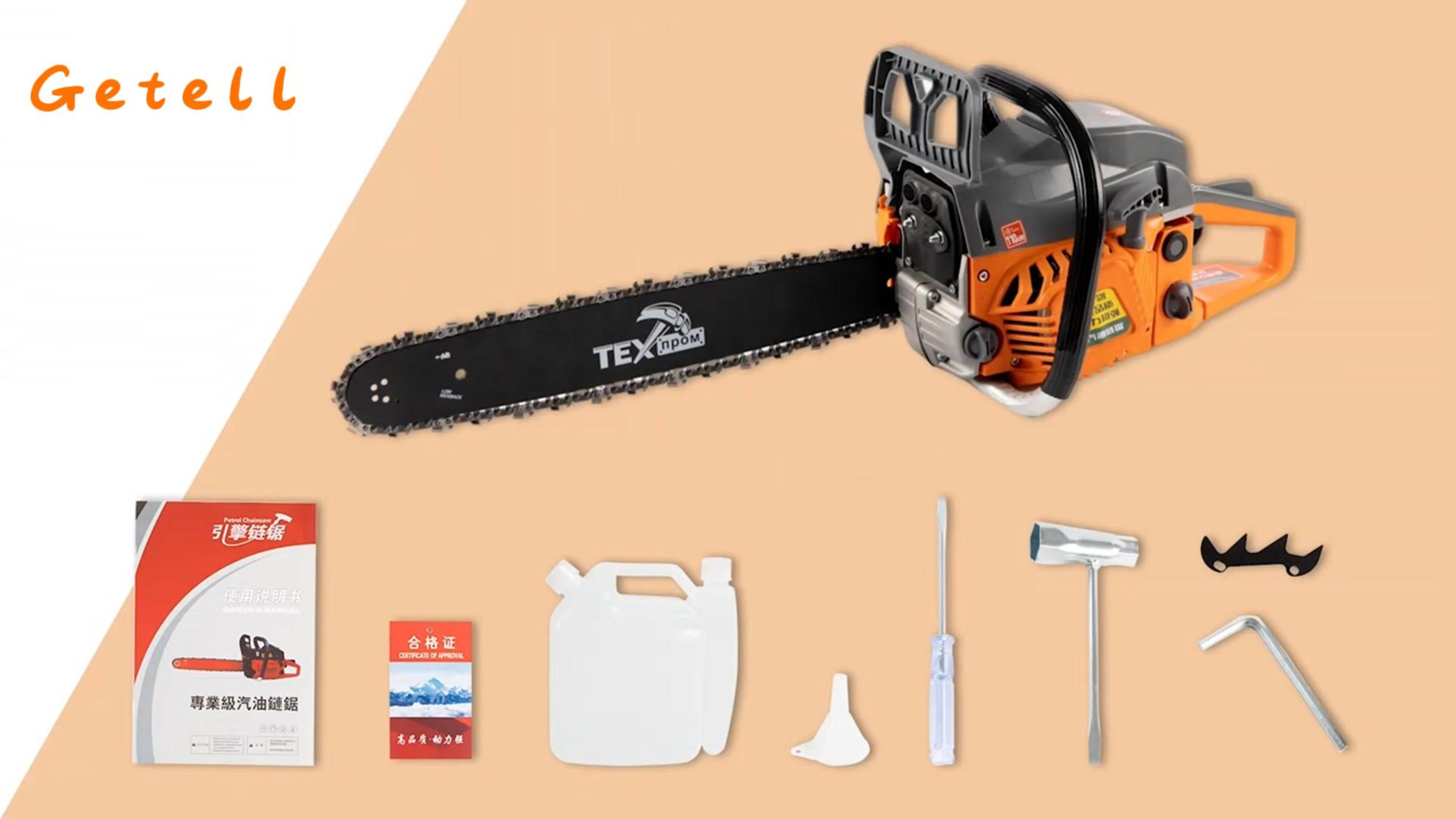 Amazon.com : Getell 58CC Gas Chainsaw - Powerful 20-Inch, Easy