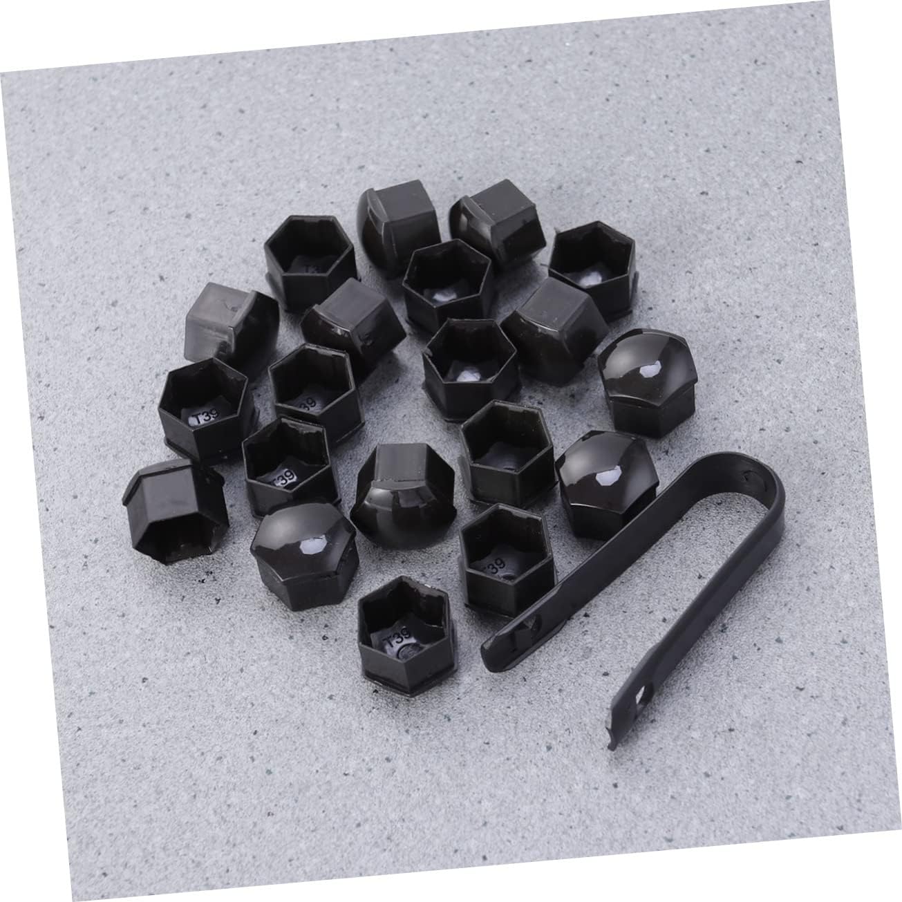 Gatuida 2pcs Lug Nut Covers with Clips Bolt Caps for Car Wheel Easy Installation Clip