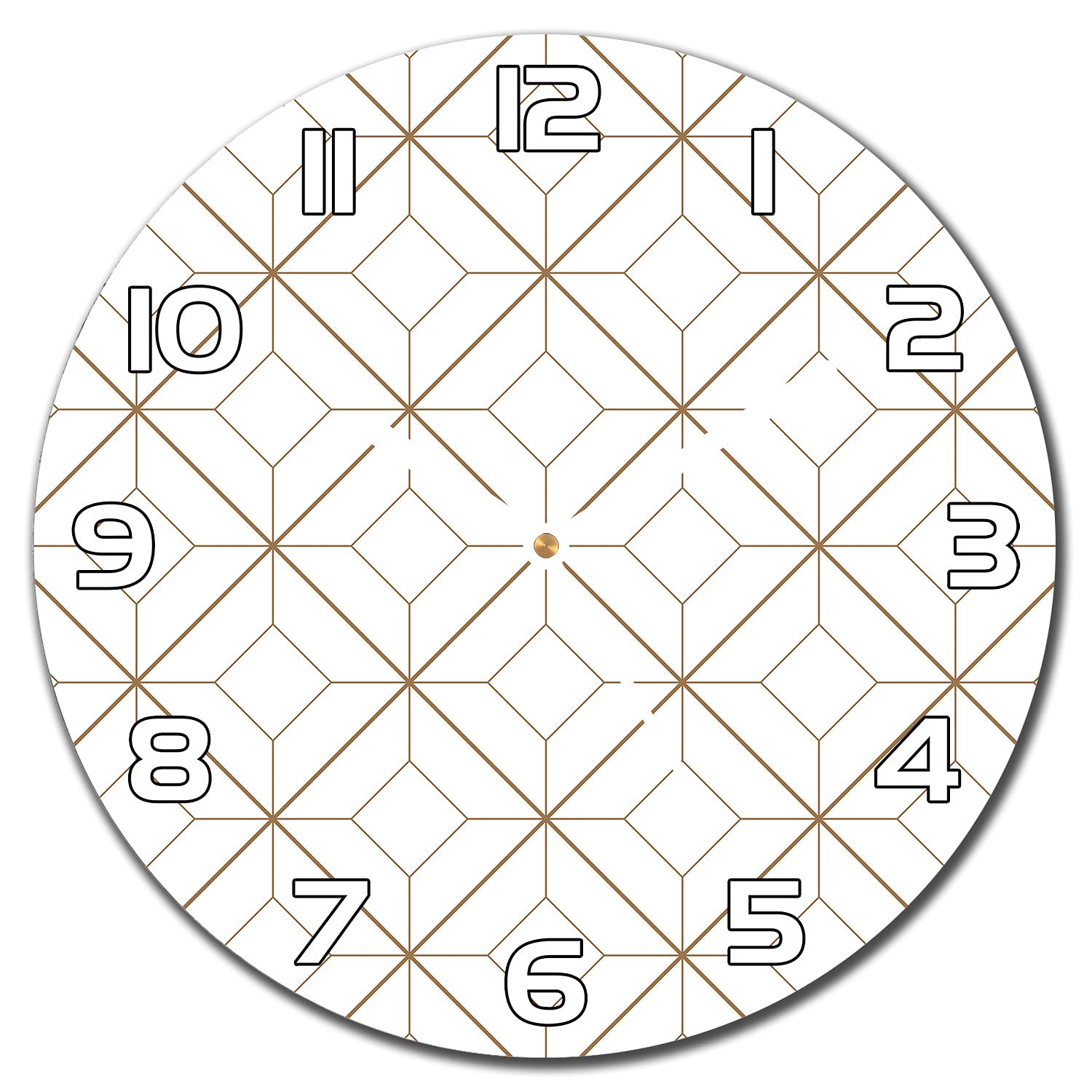 Horloge en verre lisible aiguilles blanches finie la décoration triste