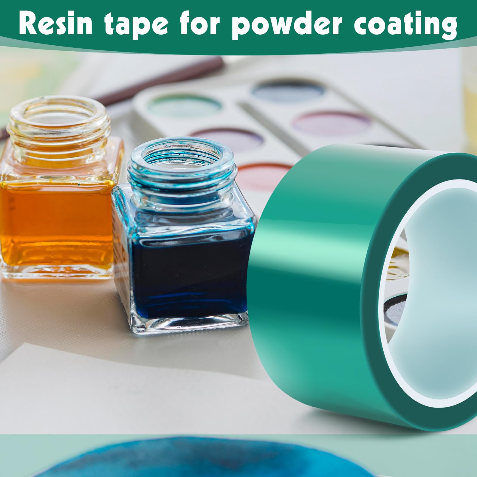 Cinta adhesiva de resina epoxi, 50 mm x 33 m, resistente al calor, cinta epoxi para tablas de río, pintura en aerosol, soldadura