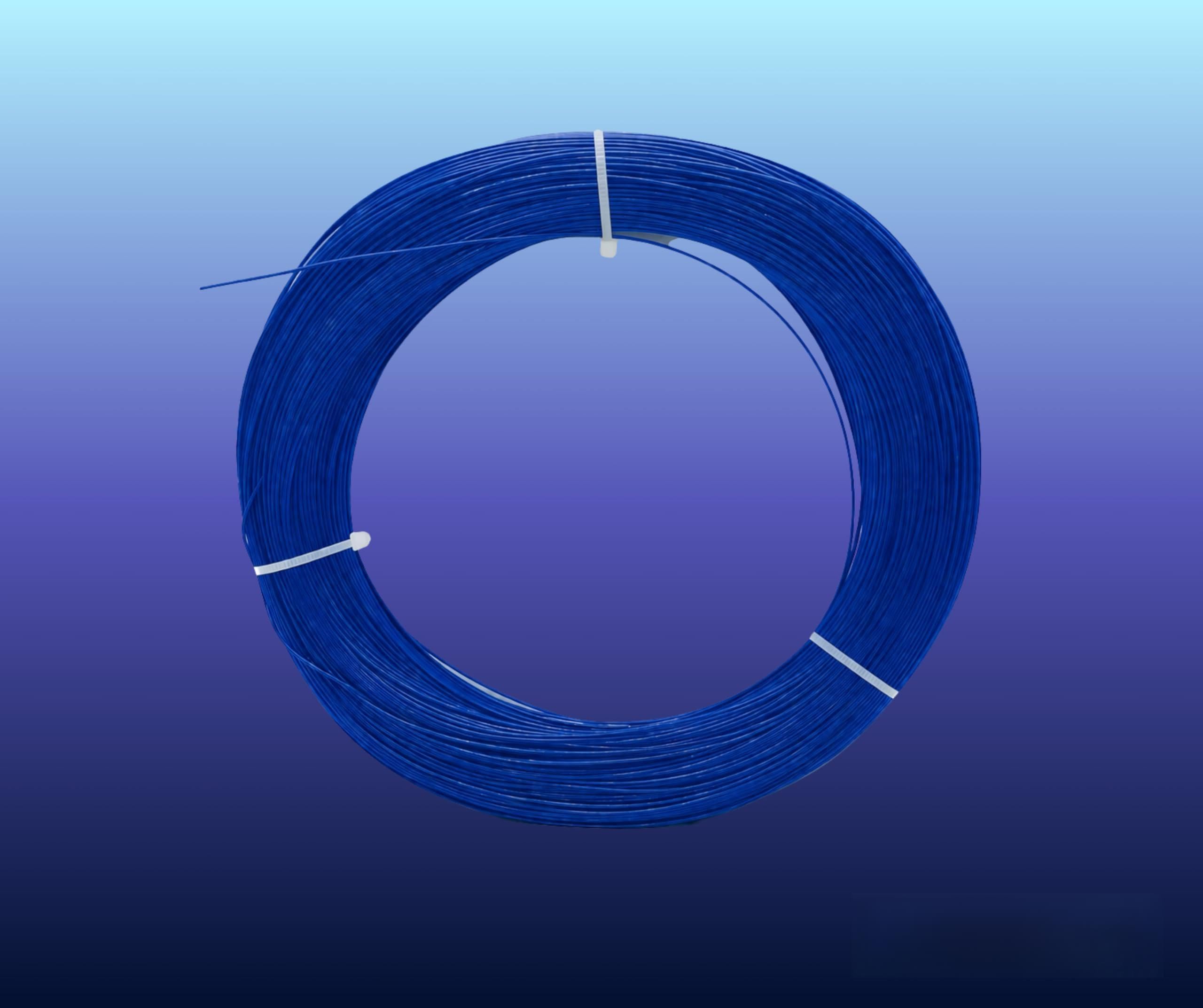 nova mc-3 badminton string for 20 rackets, 200 mtr, neon green, black, white, yellow, blue, highly durable (blue)