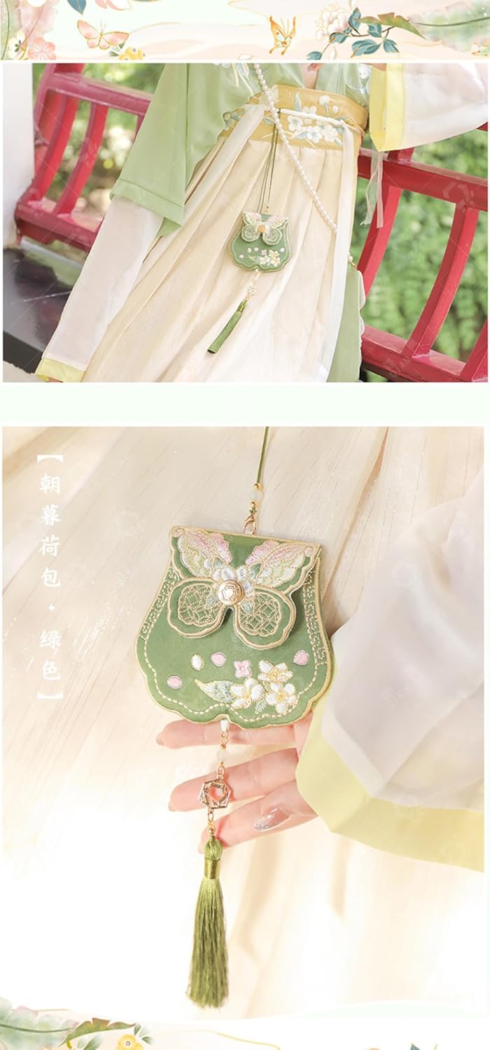 10cm Bag Antique Style Sachet Empty Bag Hanfu Accessories Embroidered Pendants