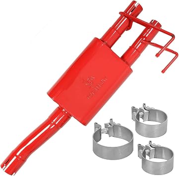 TOTALFLOW Red 2 15633 09-18 Direct Fit Exhaust 2009-2018 Dodge Ram 1500 Two Chamber Muffler