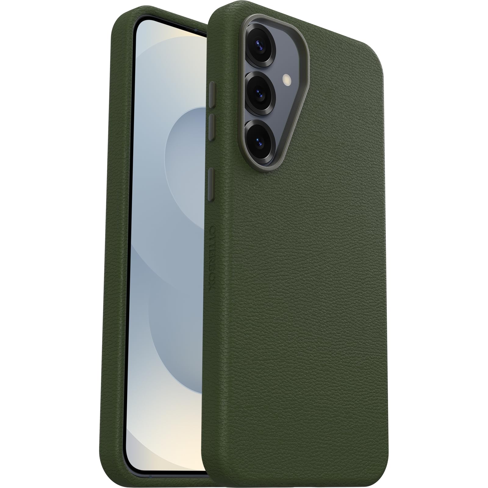 OtterBox Symmetry Series Cactus Leather Hülle für Samsung Galaxy S25+, stoßfest, sturzsicher, dünne Schutzhülle, 3X getestet nach Militärstandard, Grün