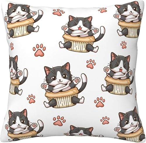 Aimeryup Throw Pillow Covers 20x20 Inch The cat in The Cradle Decorative Pillow Covers Cushion Covers cojines decorativos para sala Pillow Cases
