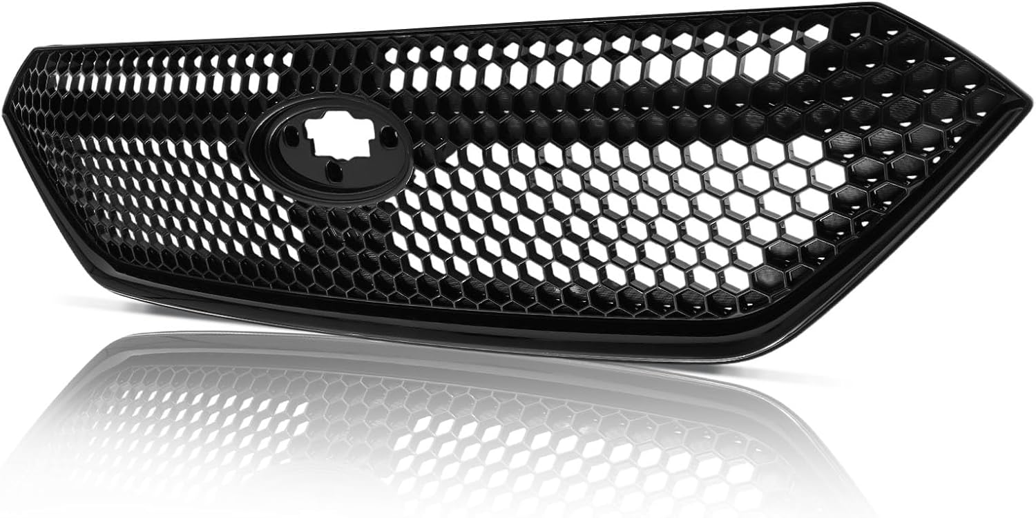 Front Bumper Sport Grille Compatible with Subaru WRX 2022 2023 Grill Guard Gloss Pearl Black Metallic Direct Fit Replacement
