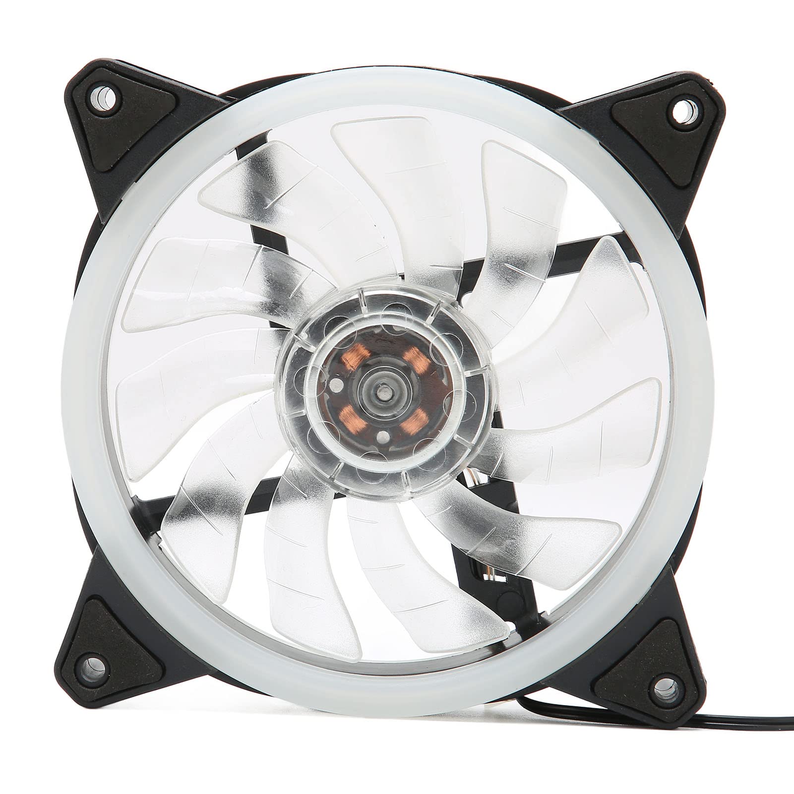 120mm RGB PC Case Fan, Wireless Quiet Edition High Airflow Computer Cooling Fan with Screws for Computer Chassis, Adjustable Color Cooler PC Fan