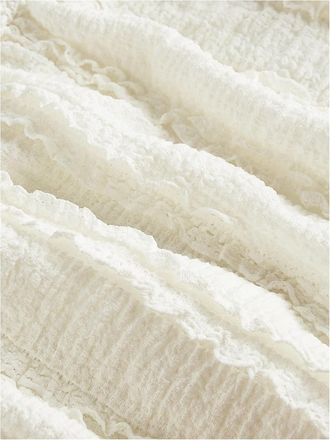 SOLY HUX Women's Ruffle Mini Dress Y2k Lace Spaghetti Strap Bodycon Summer Cami Dresses - Image 4