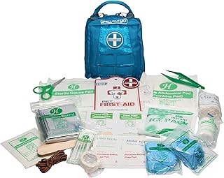 Kurgo RSG Dog First Aid Kit - Compact Dog First Aid Supplies - MOLLE Compatible Aid Pack - Emergency Pet Survival Gear - Adventure & Hiking Dog Med Kit - Quick Access Pouch