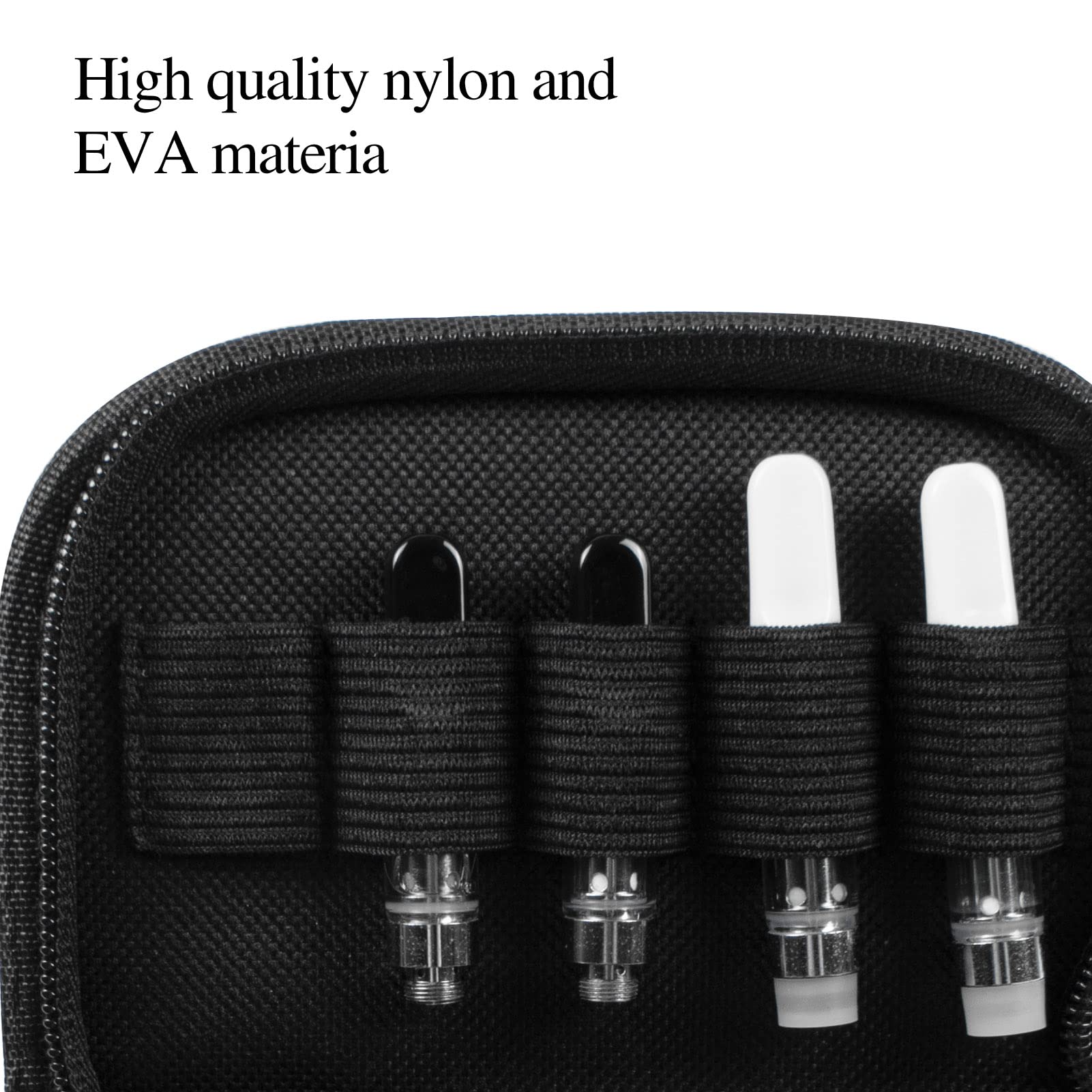 2PCS Pocket Size Travel Pouch Stash Case,Pod case Travel Carrying Case for Battery Pen Charger
