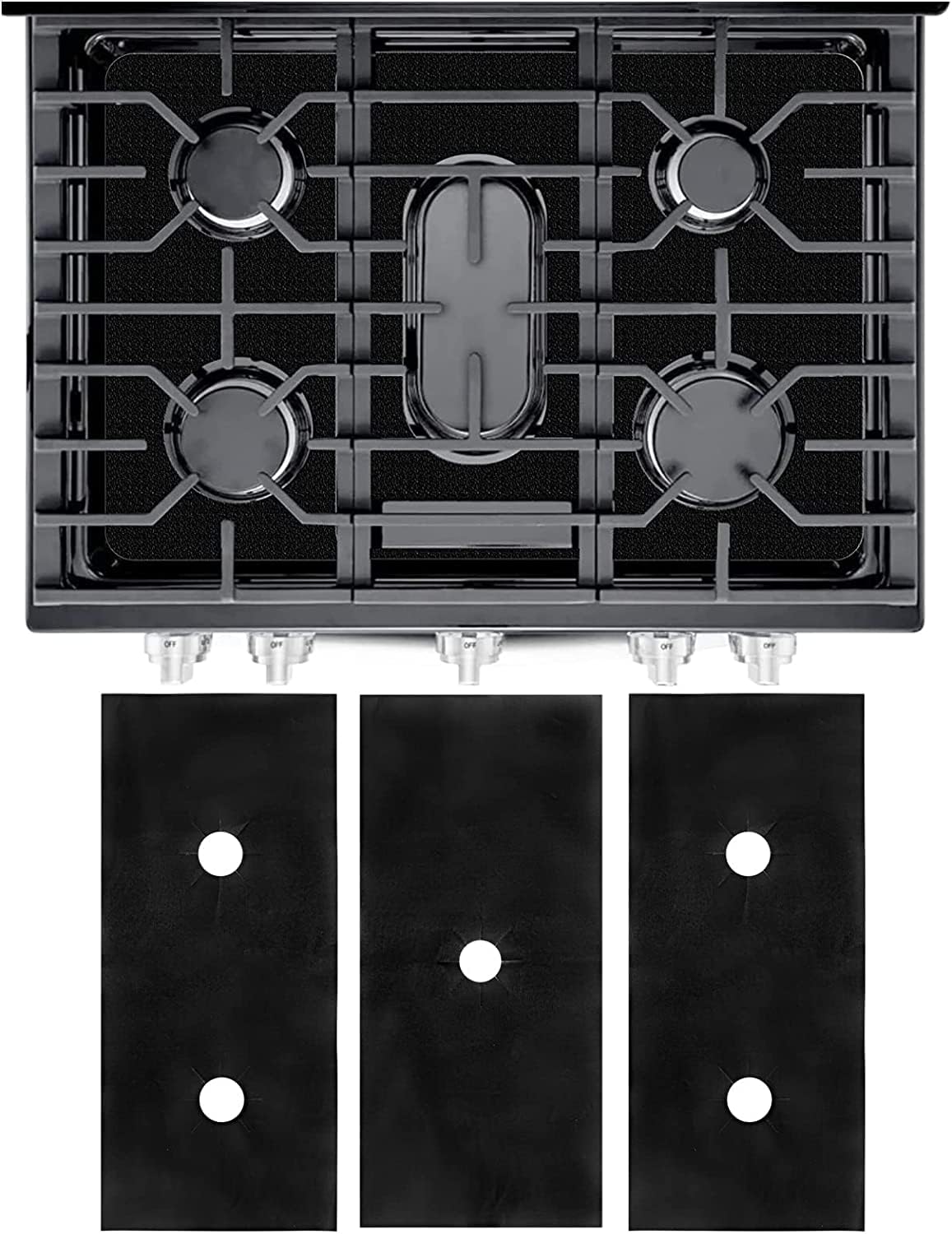 Stove Protector for Gas Range,3 PCS Stove Burner Covers for Gas Stove Top 0.3mm