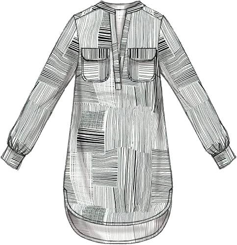 Miniatura 6 de McCall's Patterns M7360 - Camisetas Henley para mujer, talla A5 (6-8-10-12-14)