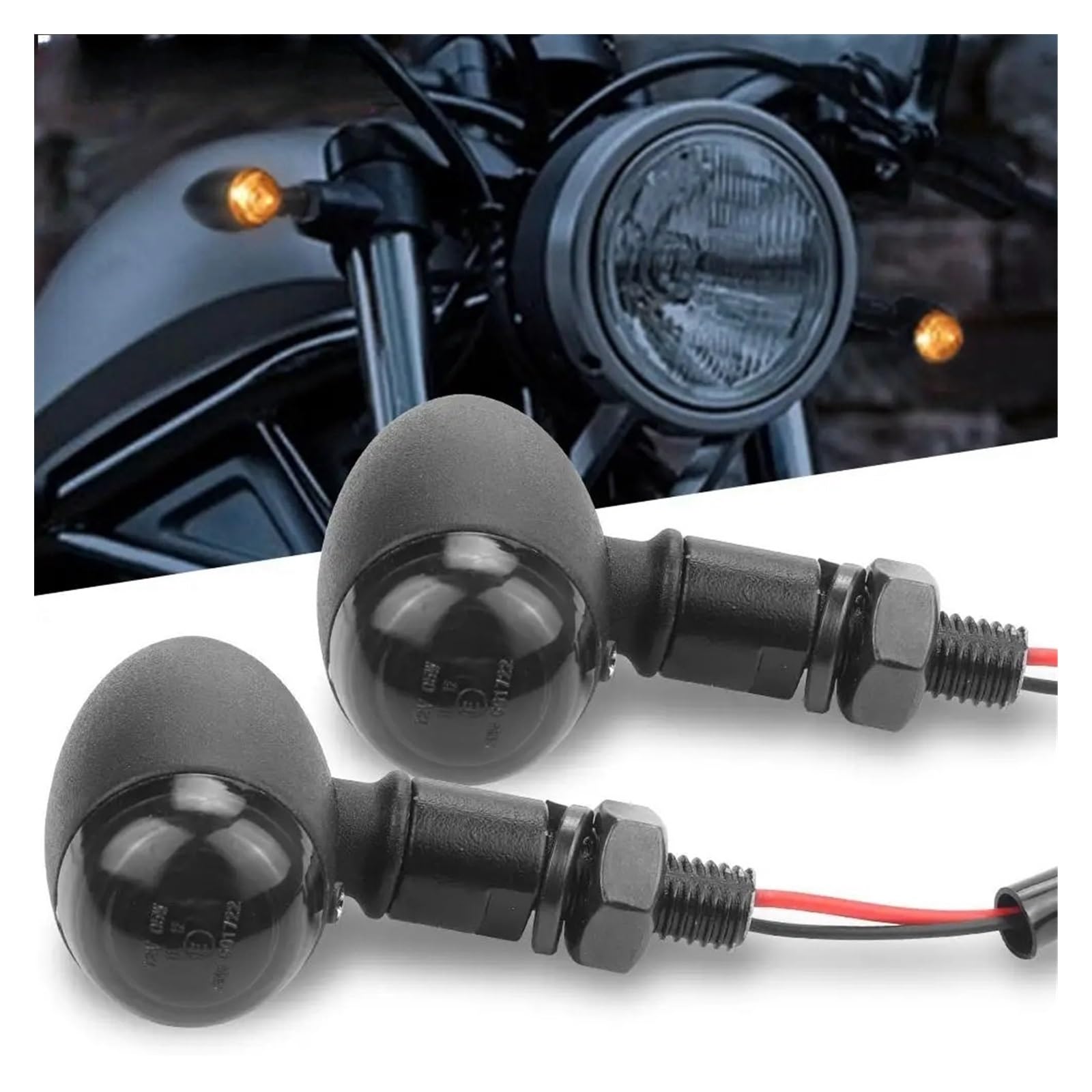 Indicatore 12V direzione moto filettatura 10 mm Indicatoris Motos