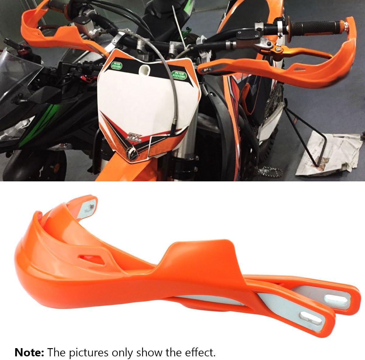 Rzmmotor 1 1/8" 28mm Dirt Bike ATV MX Enduro Motorcross Motorcycle Brush Bar Hand Guard Handguards Aluminum Inner Bar Protection