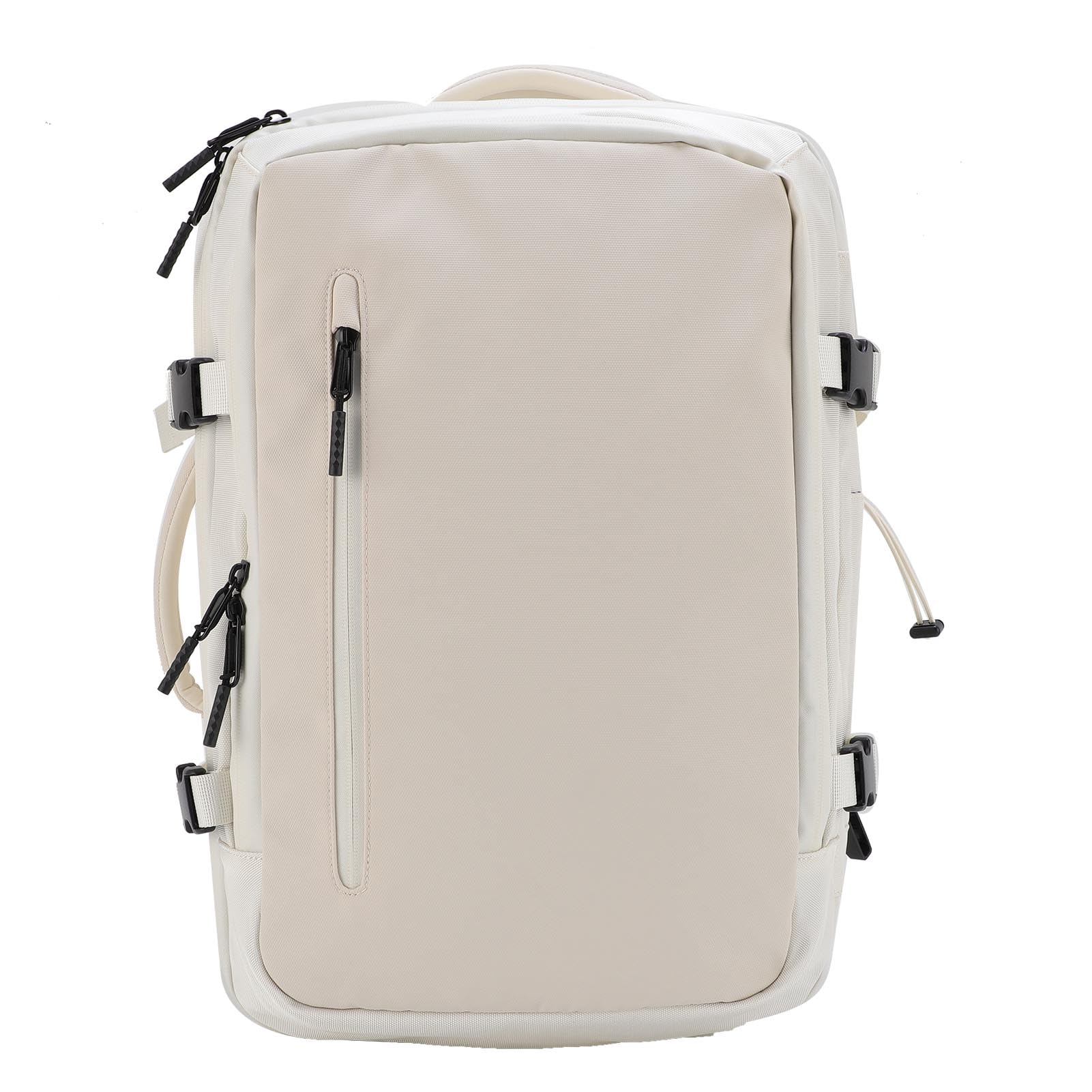 Backpack 30L Vacuum Compression Sackepack Extensible de Voyage avec Plusieurs Compartiments pour la Randonnée de Camping Commercial (White)