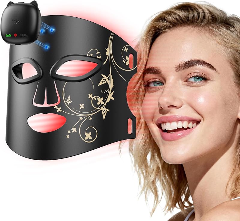 Novurial RB-008J LED Light Therapy Mask for Face