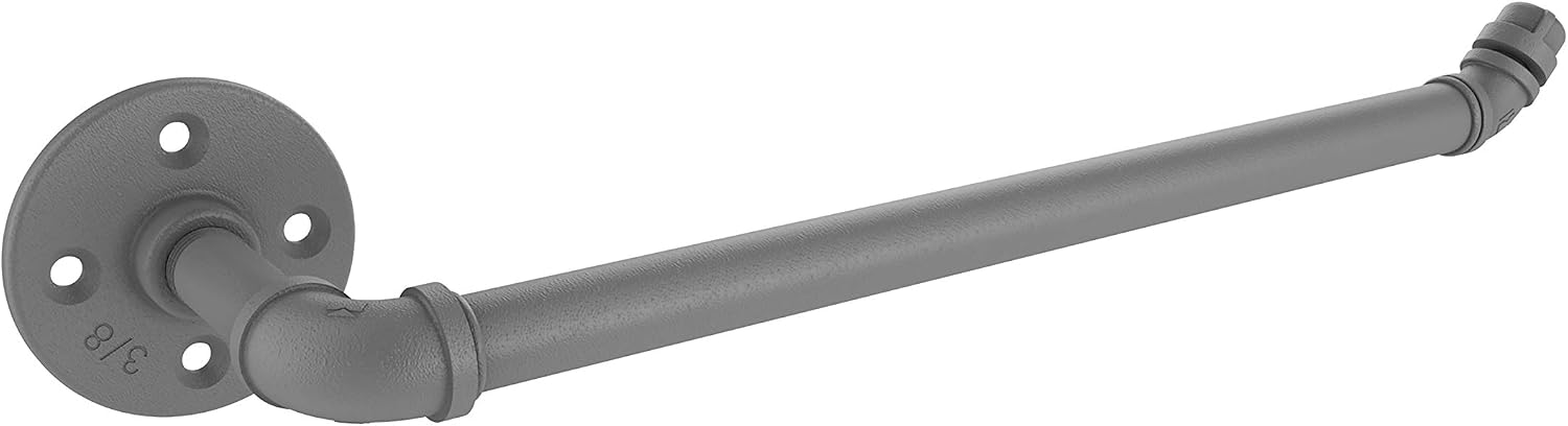 Allied Brass Pipeline Collection Wall Mounted Paper Towel Holder, Matte Gray