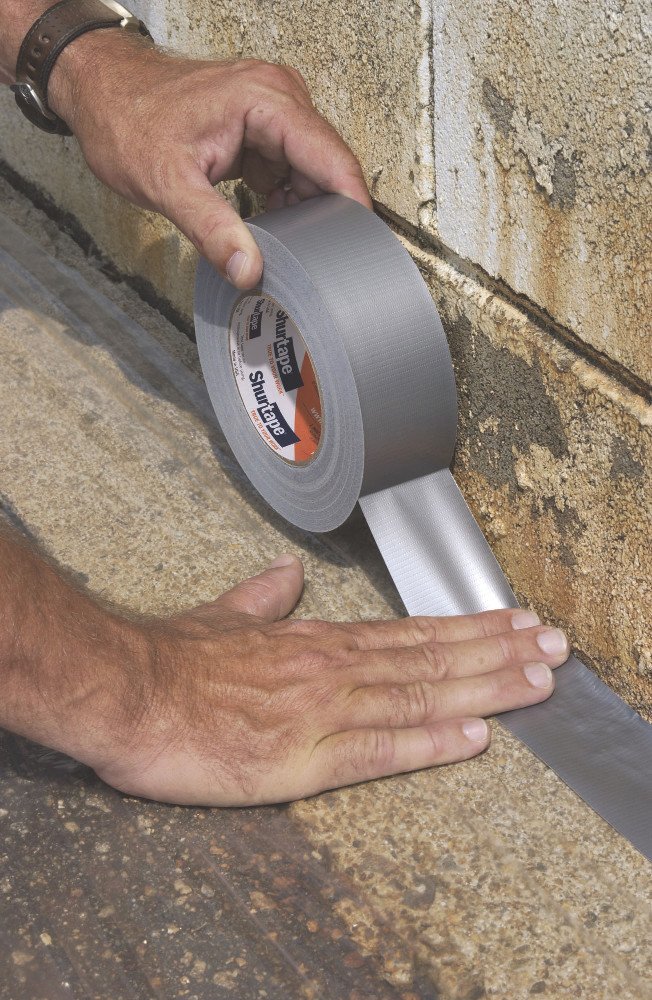 Shurtape PC 618 Performance Grade, Co-Extruded Cloth Duct Tape, Excellent Holding Power, 48mm x 55m, Silver, 1 Roll (205265)
