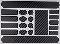 Vista 3 de Paquete de 2 protectores de cadena para marco de bicicleta y 2 calcomanías protectoras para bicicleta