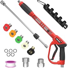 Pressure Washer Gun 5000PSI with Extension Wands, 40 Inch