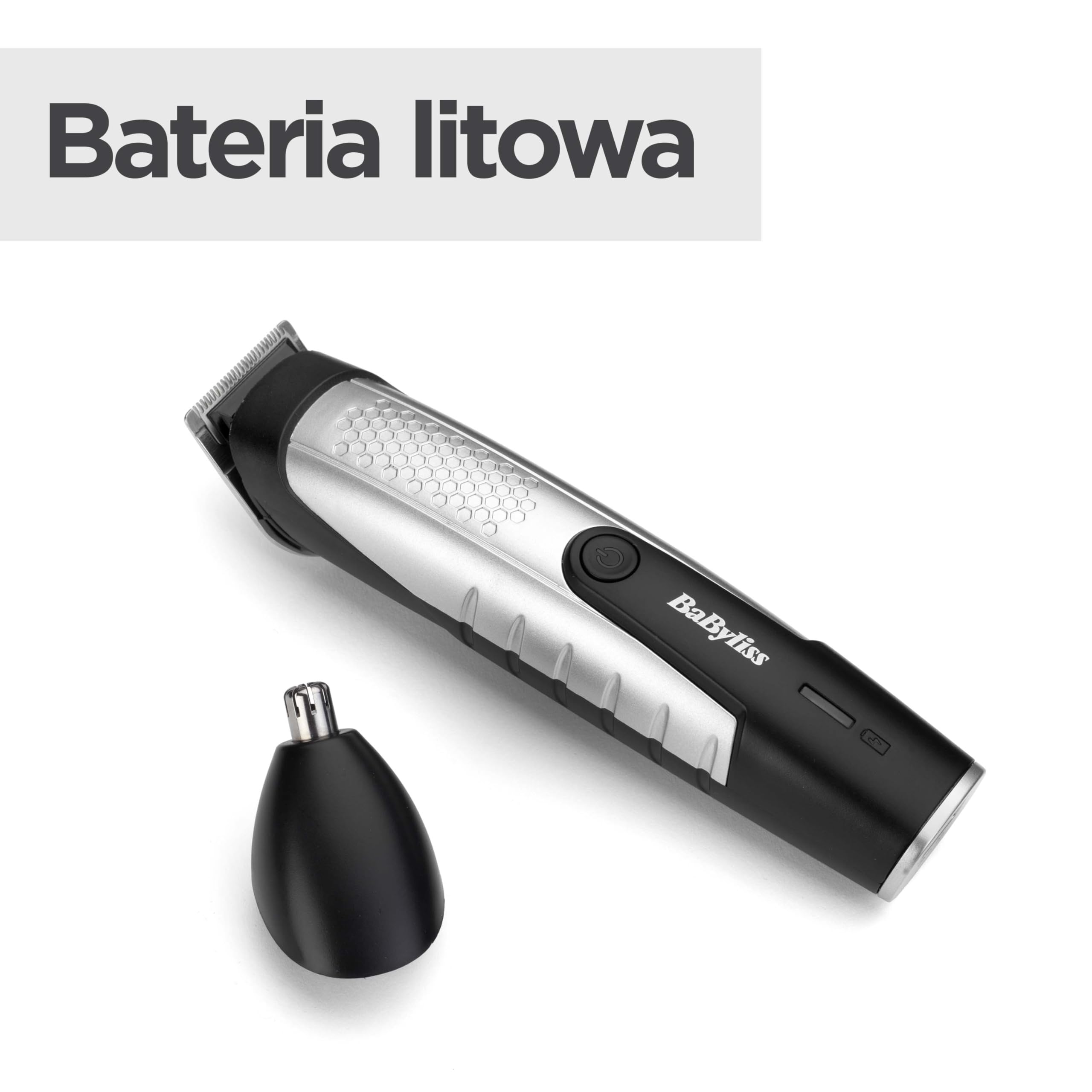 BaByliss Trymer do Brody Lithium Power T812E Bezprzewodowy Zestaw Groomingowy Ostrza ze Stali Nierdzewnej 14 Długości Cięcia 0,5-10 mm Ładowanie USB 80 Minut