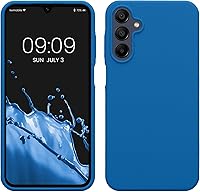 Vista 51 de kwmobile Funda compatible con Samsung Galaxy A52 / A52 5G / A52s 5G - Funda de Teléfono de Silicona TPU con Acabado Suave - Arrecife Azul