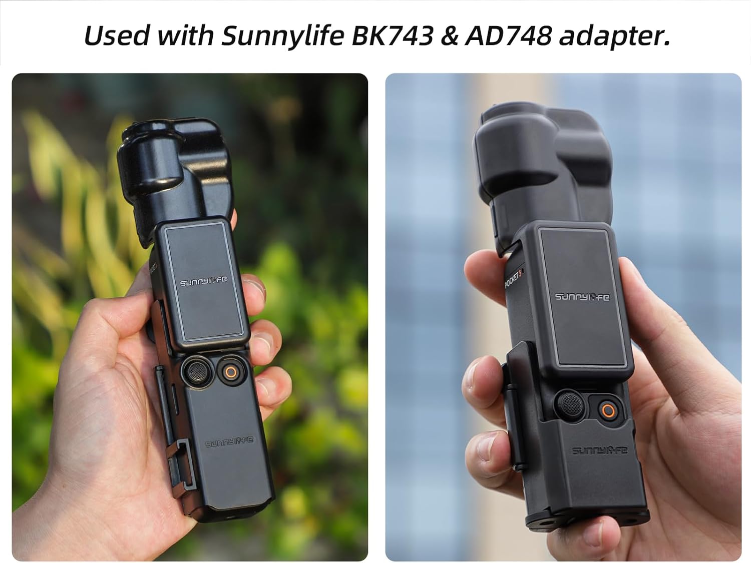 Action Camera Accessories, Protective Case Cover for DJI Osmo Pocket 3, Hand Band for Osmo Pocket 3 Protective Case Lanyard Expansion Frame Pocket 3