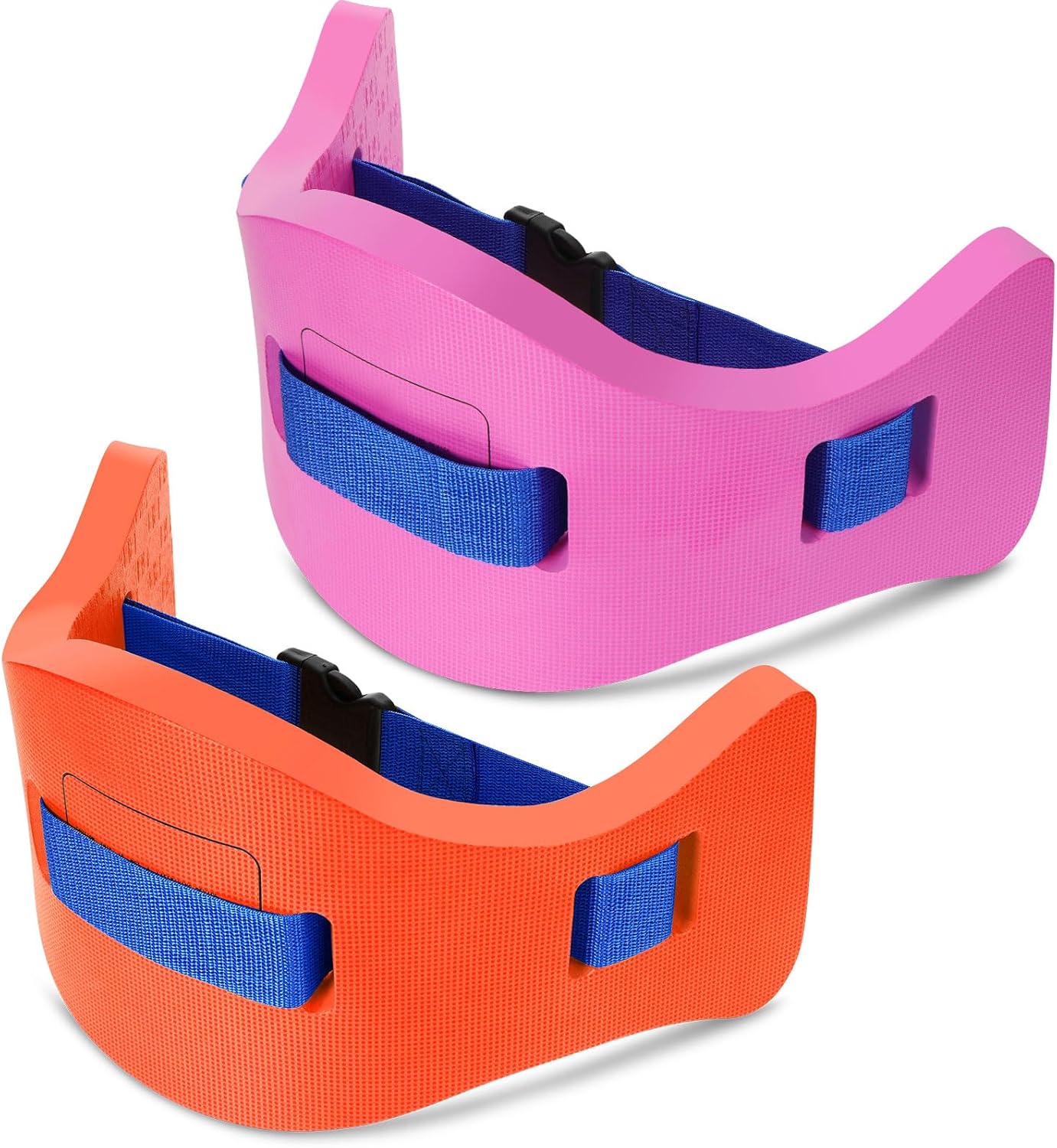 Wettarn 2 Pcs Kids Swim Belt with Adjustable Strap, EVA Buoyancy Belt for Youth Children Junior Water Aerobics Swimming Belt Fitness Foam Flotation Aid for Pool Swimming Training Pink, Orange