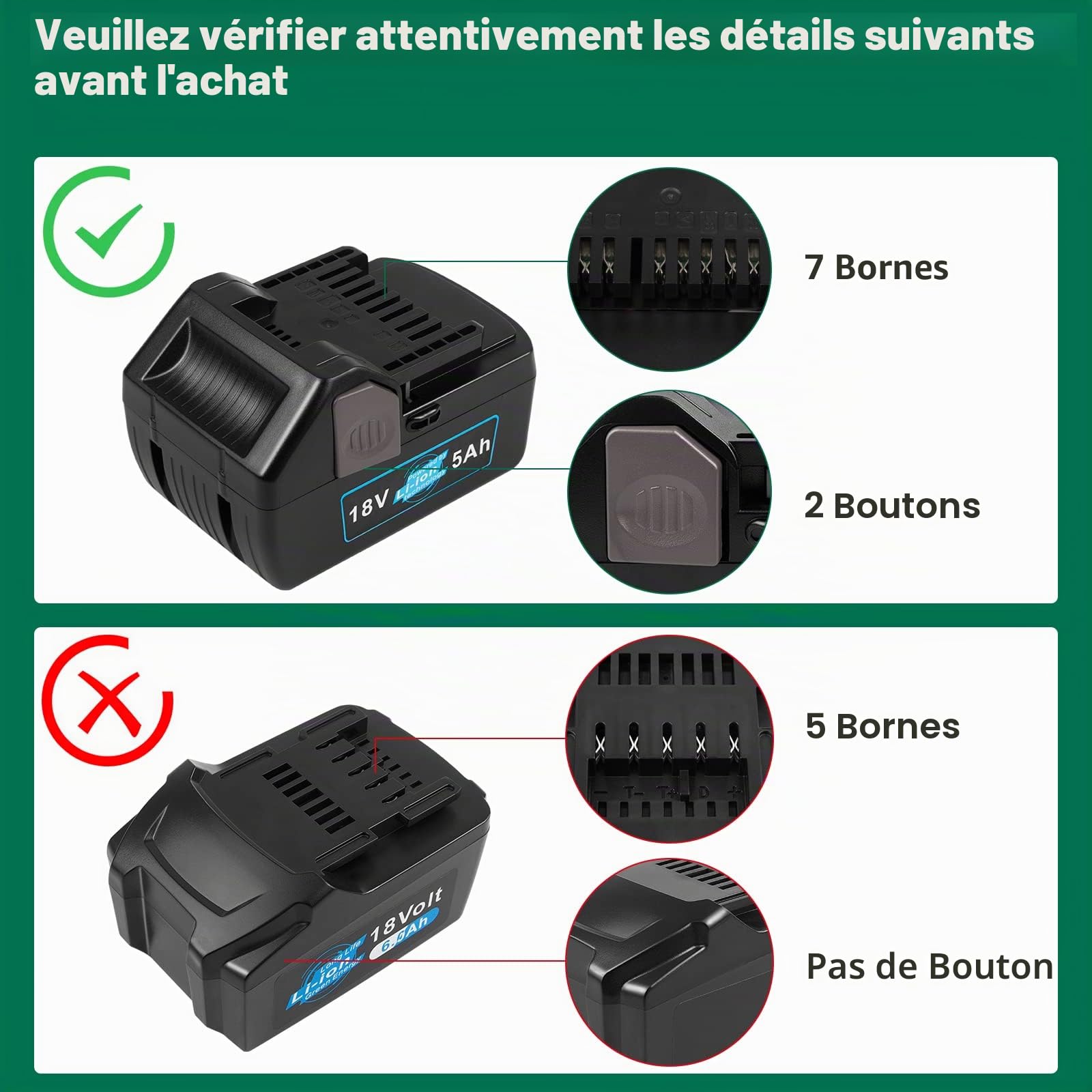 ASUNCELL 18V 5000mAh Batterie de remplacement pour outil électrique pour HITACHI 339782 BSL1830C 330139 330557 BSL1815X BSL1815S BSL1830 Hitachi C18DSLP4 CJ 18DSLP4 C 18DSL2 FCG 18DL R 18DSL Pack de 2