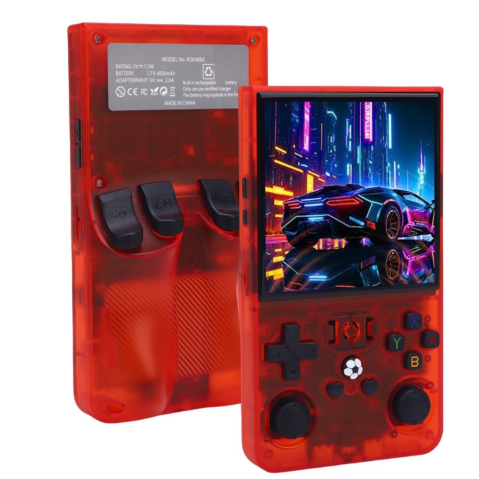 Luocute Konsola Gier Retro, Przenośna Mini Ręczna Konsola do Gry z 4 -calowym Ekranem HD, System Open Source, Bateria 4000 MAh, Ergonomiczna Konstrukcja (128G)
