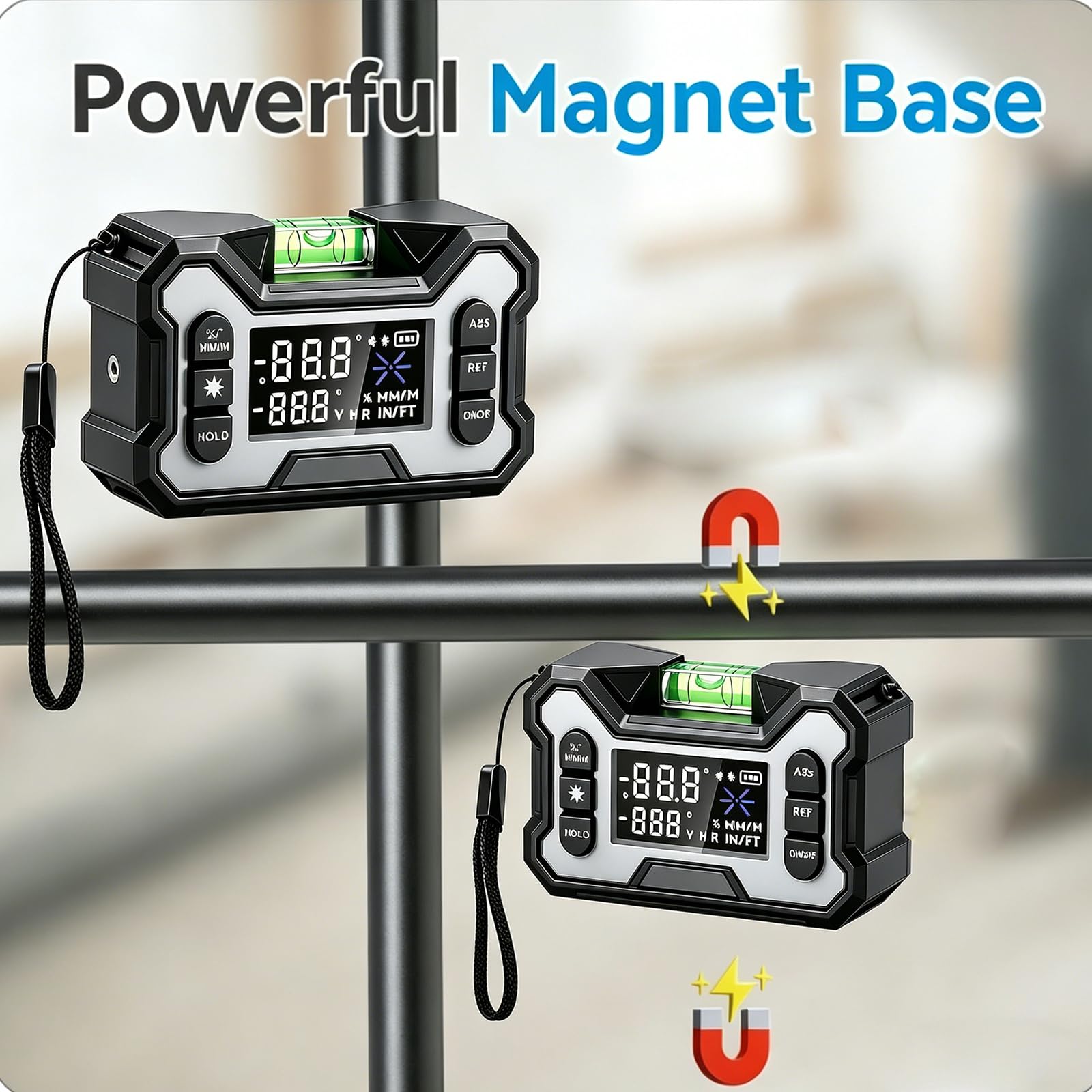 Digital Angle Finder - Laser Inclinometer with Magnetic Base -5 Digital Angle Finder - Laser Inclinometer with Magnetic Base -5
