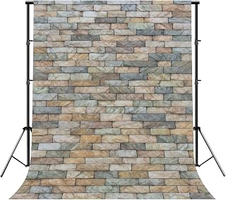 Photography Backdrops Coloured Bricks Paving Stones Photo Backdrop Photography Background for Portrait Photo Party Decor Video Studio Props Photoshoot 8x10FT