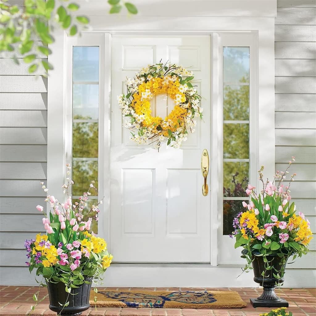 Daffodil Lane Wreath Door Hanging Decorations