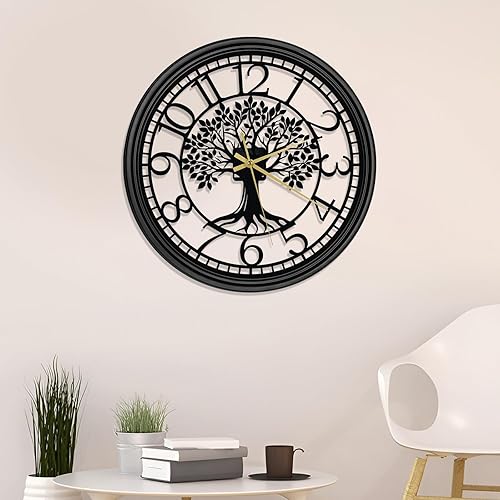 Miniatura 1 de Reloj de pared grande  Reloj de pared para decoración de sala de estar, silencioso y sin tictac, adecuado para decoración de pared, decoración de