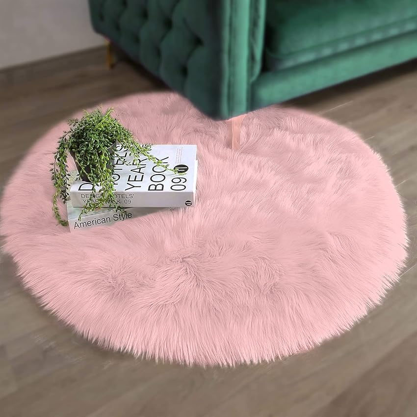 Immagine del prodotto Tappeto, 60x60 cm Tappeto Salotto Moderno Morbido e Soffice, Antiscivolo e Antiabrasivo, Lavabile in Lavatrice, Tappeto Salotto per Soggiorno, Divano, Perfetto per la Decorazione, Rosa