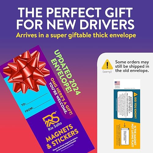 Miniatura 3 de Rio Salto Nuevo imán de conductor para coche, reflectante, con texto en inglés "Please Be Patient", letreros magnéticos de seguridad para conductor