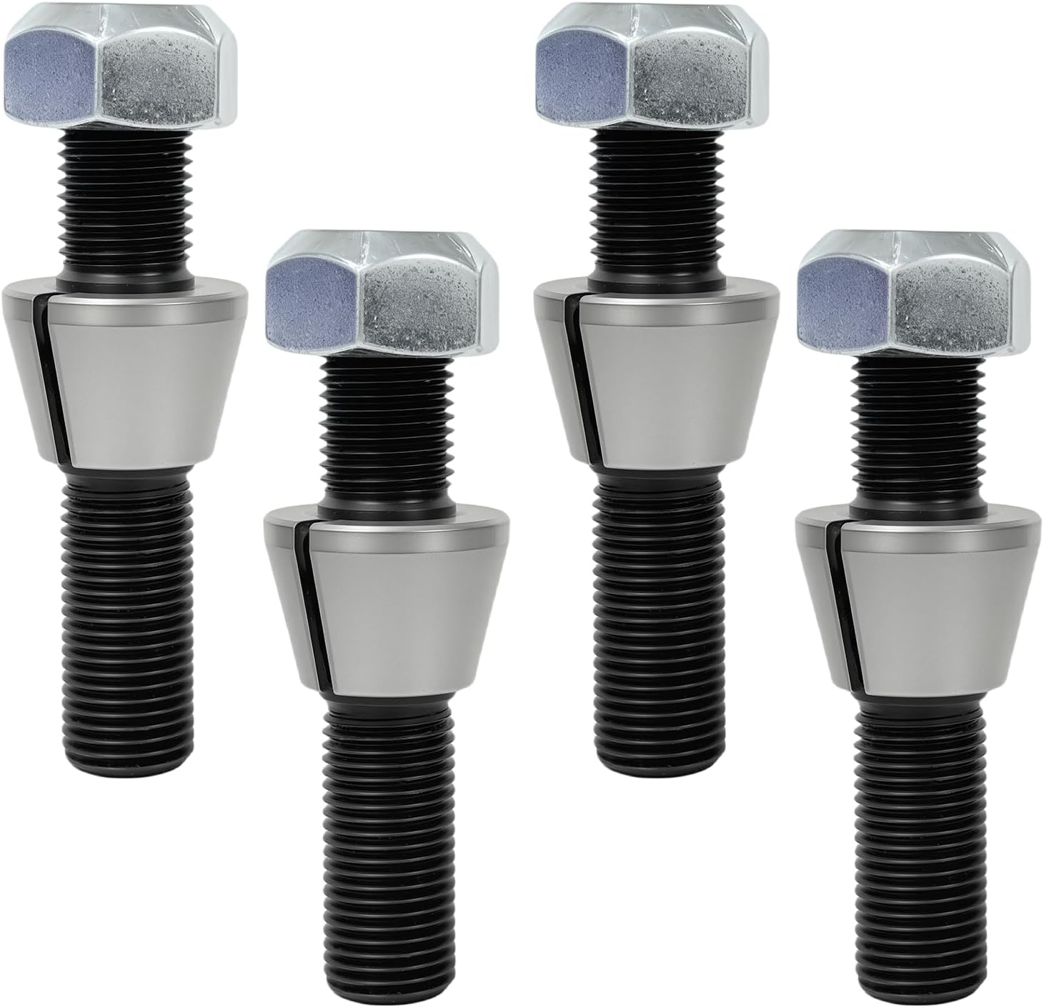 4 Packs 9/16 Stud and Conical Washer for Dana 44 Compatible with Jeep, Ford, Dodge, Steering Arm Install Kit